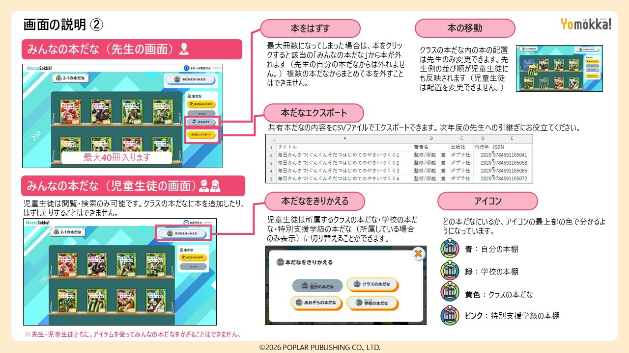 Yomokka!/みんなの本だな機能